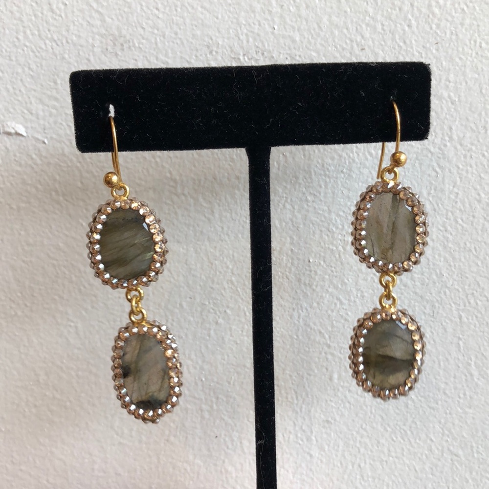 Precious Stone Labradorite Roni Blanshay Earring